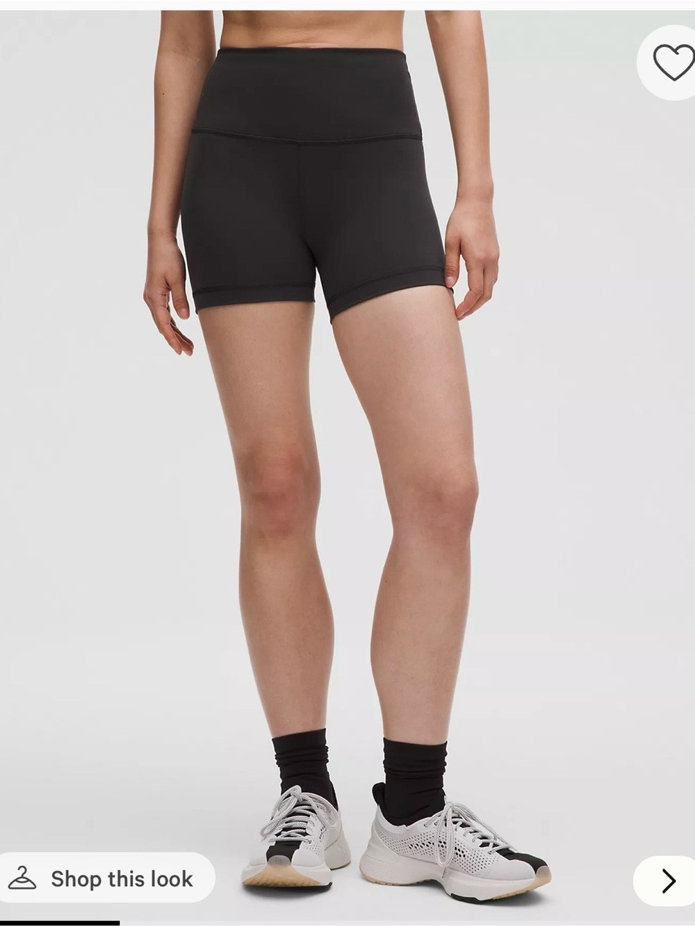 lululemon athletica Black High-Rise Bike Shorts